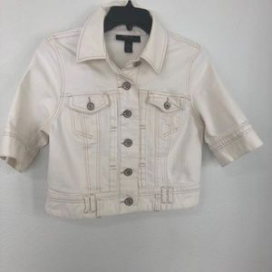 Style&Co light jeans short sleeve jacket with two